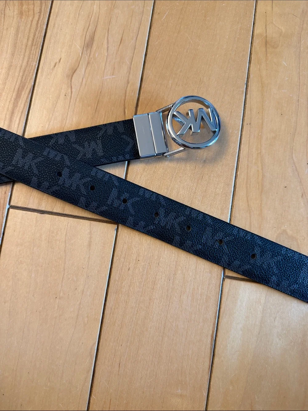 Michael Kors Reversible MK Logo Buckle Belt